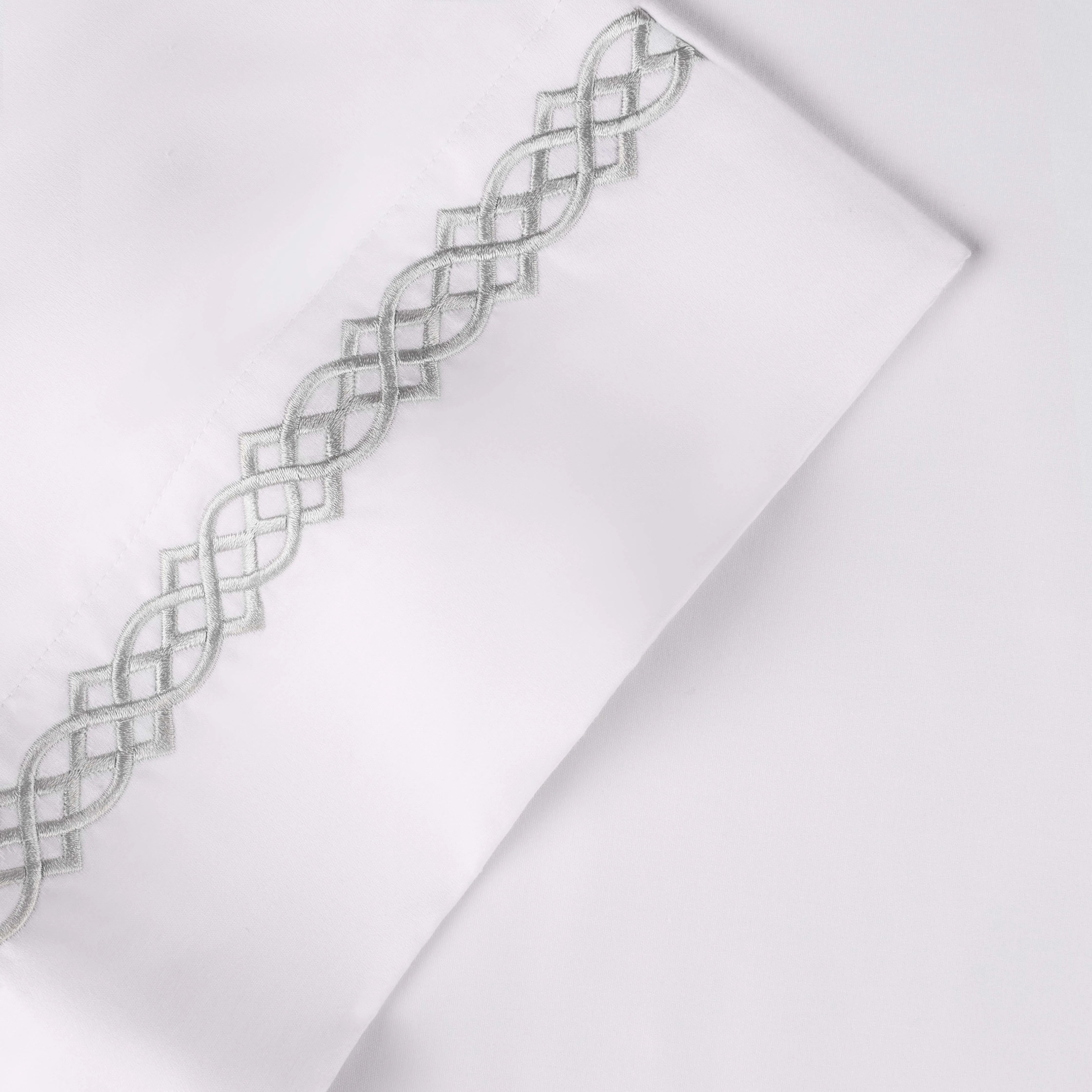 Egyptian Cotton 1000 Thread Count Embroidered Bed Sheet Set - Egyptian Cotton Sheet Set by Superior