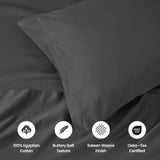 1000 Thread Count Egyptian Cotton Solid Pillowcase Set - Egyptian Cotton Pillowcases by Superior Brand