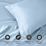 1000 Thread Count Egyptian Cotton Solid Pillowcase Set - Egyptian Cotton Pillowcases by Superior Brand