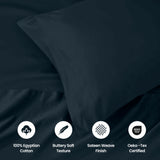 1000 Thread Count Egyptian Cotton Solid Pillowcase Set - Egyptian Cotton Pillowcases by Superior Brand