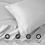 1000 Thread Count Egyptian Cotton Solid Pillowcase Set - Egyptian Cotton Pillowcases by Superior Brand