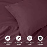 1000 Thread Count Egyptian Cotton Solid Pillowcase Set - Egyptian Cotton Pillowcases by Superior Brand