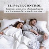 1000 Thread Count Egyptian Cotton Sheets, Embroidered & Deep Pocket Fit