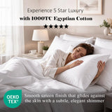 1000 Thread Count Egyptian Cotton Sheets, Embroidered & Deep Pocket Fit