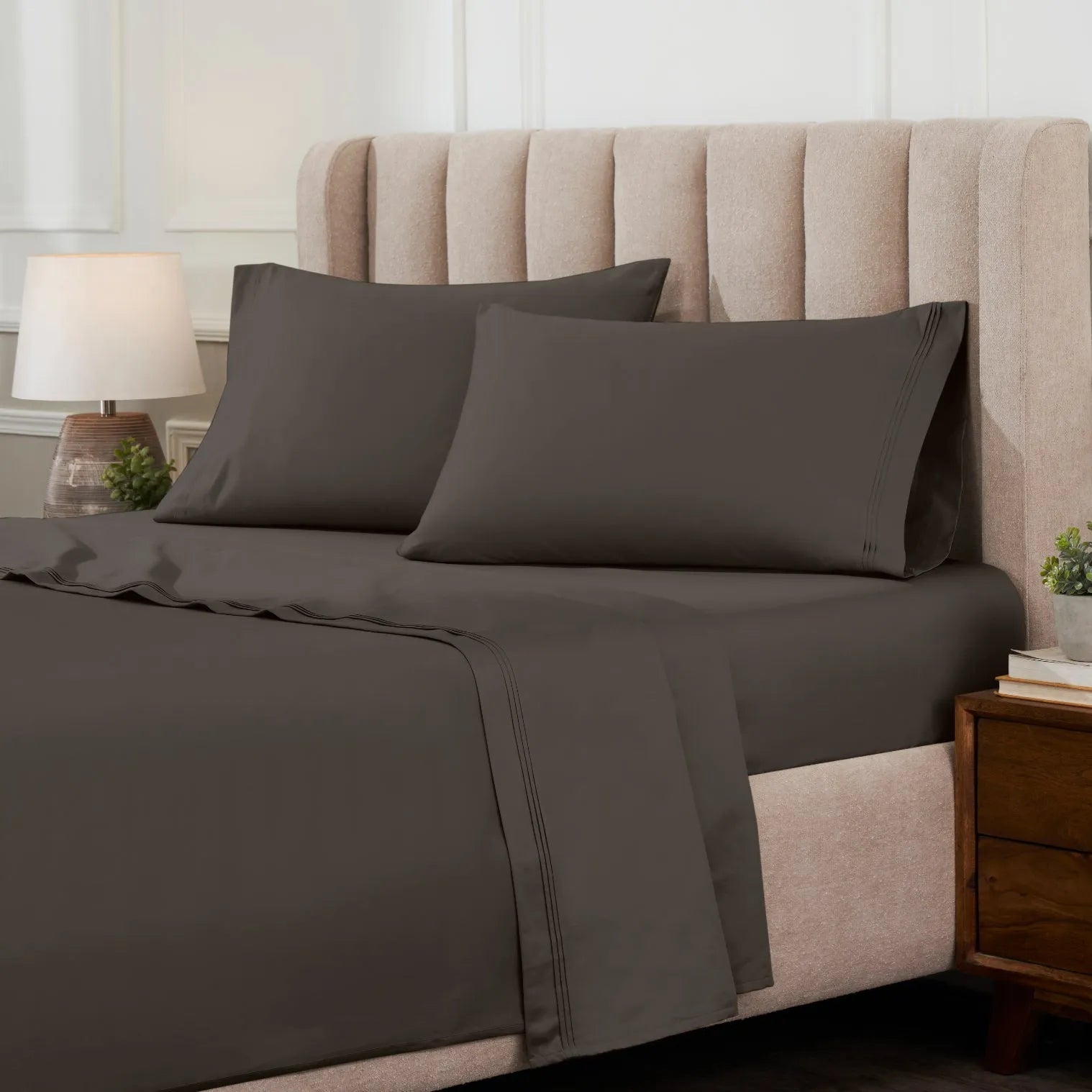 Fitted Sheet King 100% Egyptian Cotton Fitted Sheet, 18 Deep Pocket & 600 Thread Count Breathable Bottom Sheet (1 Fitted Sheet Only, Light Beige, King King Size Fitted Sheet Only Fitted Sheet King 100% Egyptian Cotton Fitted Sheet, 18 Deep Pocket & 600 Thread Count Breathable Bottom Sheet (1 Fitted Sheet Only, Light Beige, King King Size Fitted Sheet Only