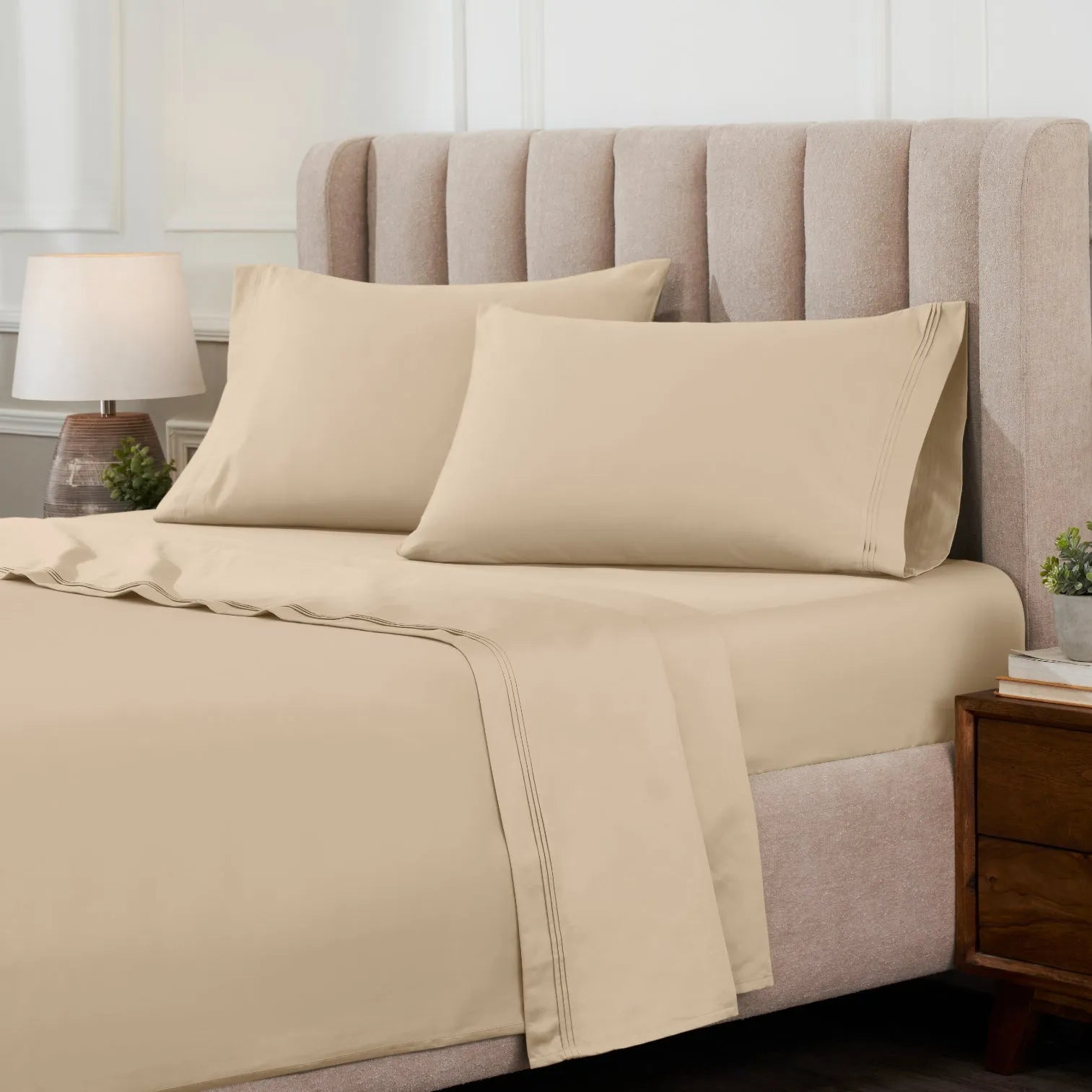 1000 Thread Count Egyptian Cotton Sateen Extra-Deep Sheet Set - Egyptian Cotton Sheet Set by Superior Brand