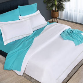 1000 Thread Count Egyptian Cotton Embroidered Duvet Cover Set
