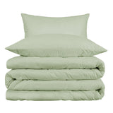 Cotton Blend 1000 Thread Count Solid Duvet Cover Set