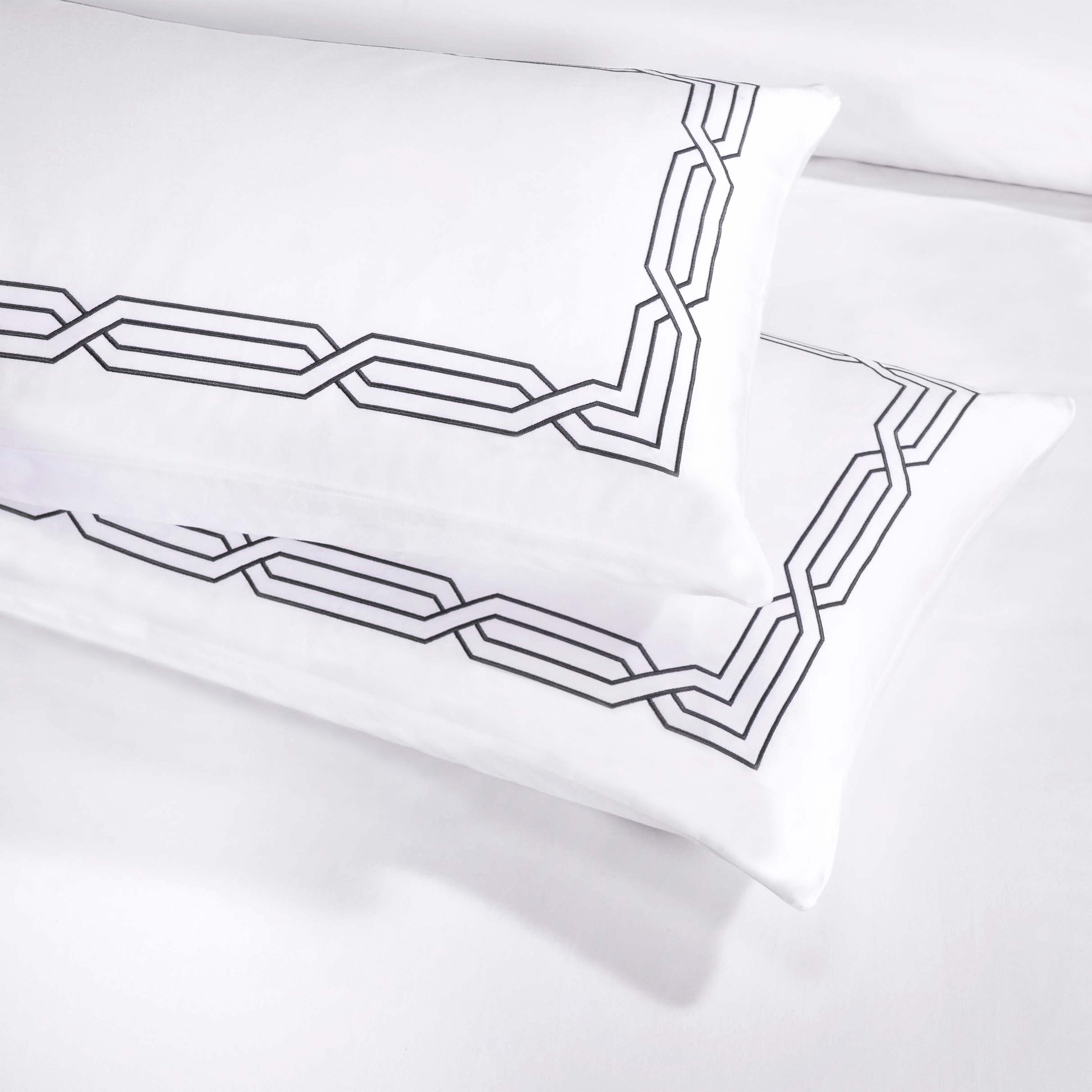 1200 Thread Count Egyptian Cotton Embroidered Duvet Cover - Egyptian Cotton Duvet Cover Set by Superior Brand