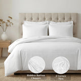 1200 Thread Count Egyptian Cotton Embroidered Duvet Cover