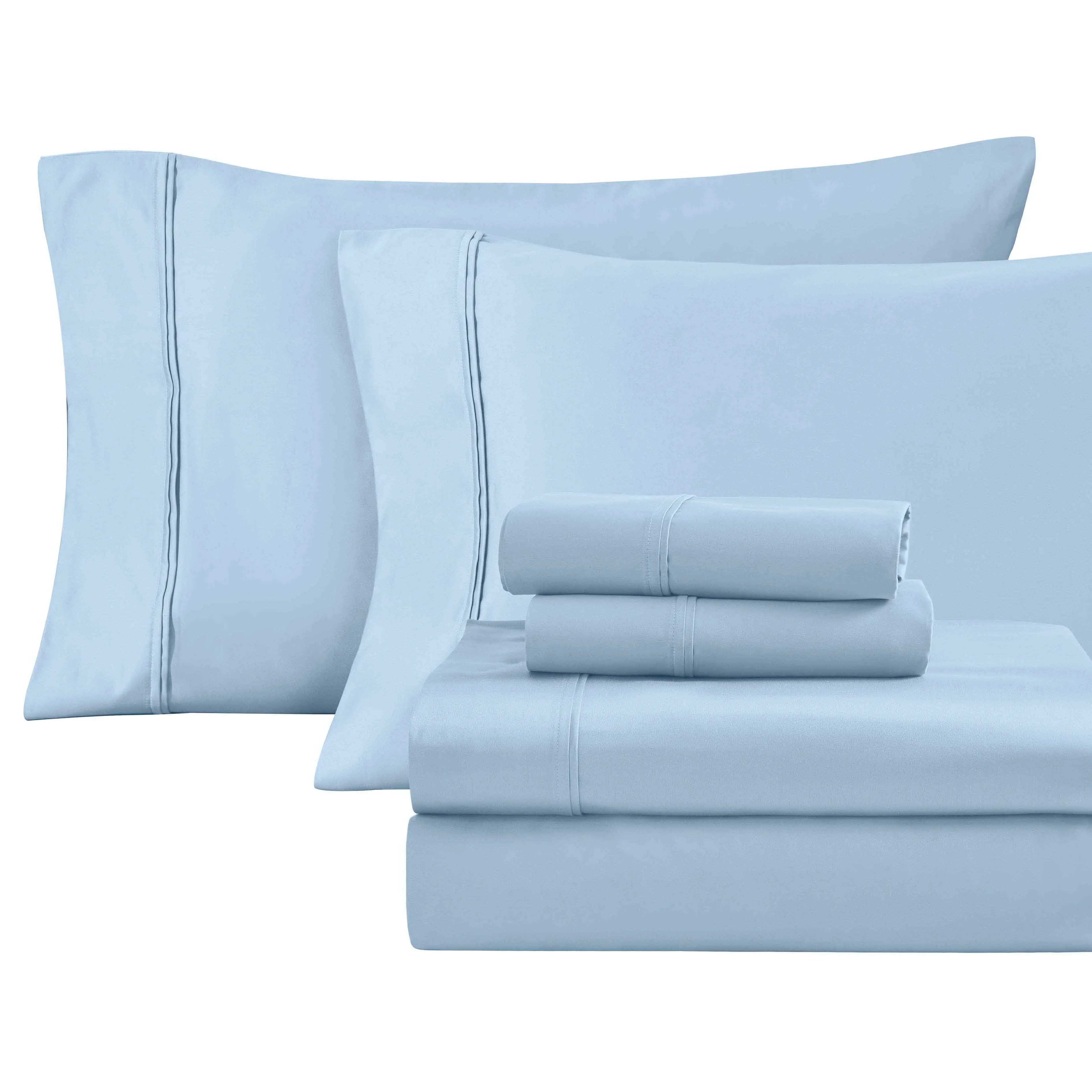 6-Piece Egyptian Cotton 1200 Thread Count Sheet Bundle - Hardcore Bundle by Superior Brand