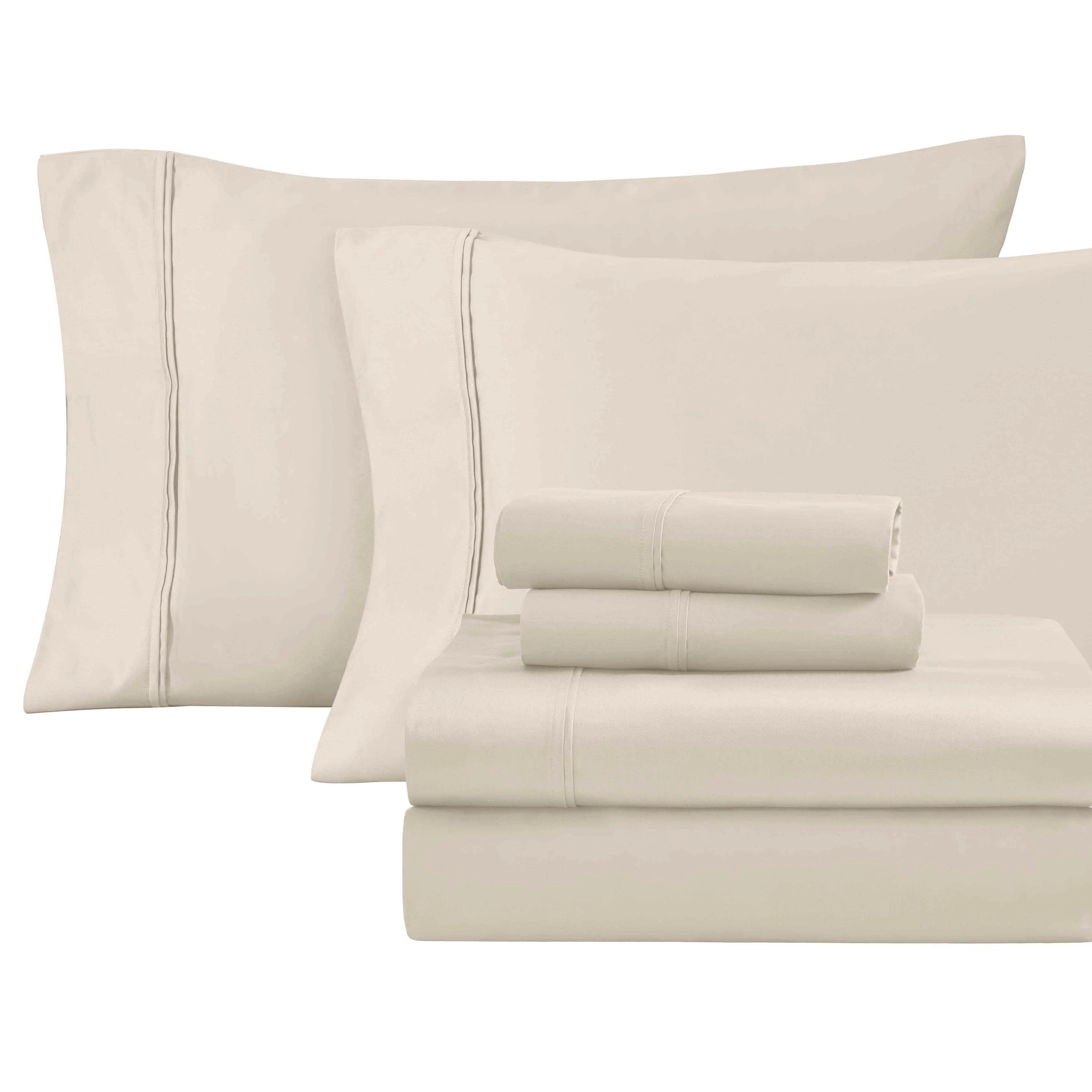 6-Piece Egyptian Cotton 1200 Thread Count Sheet Bundle - Hardcore Bundle by Superior Brand