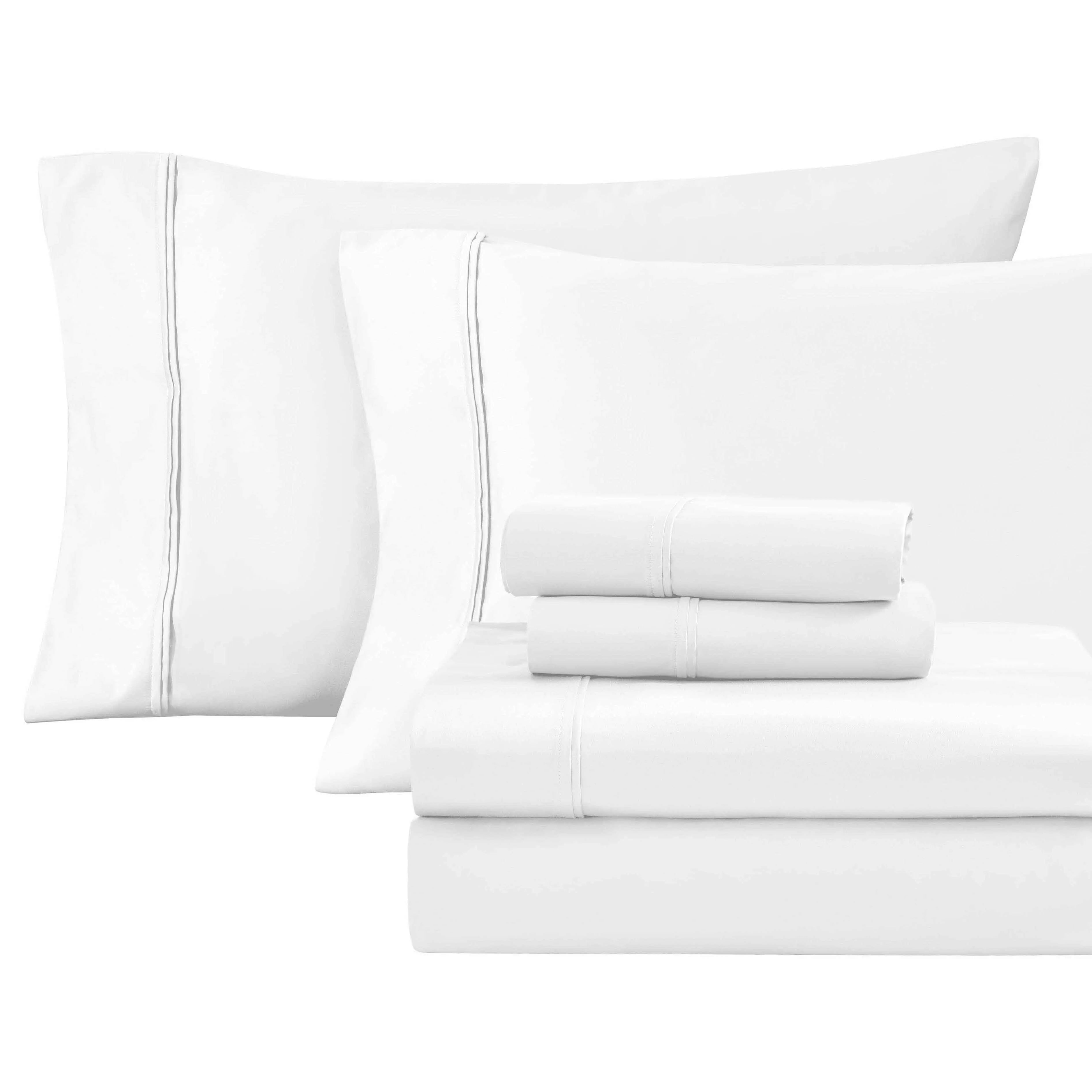 6-Piece Egyptian Cotton 1200 Thread Count Sheet Bundle - Hardcore Bundle by Superior Brand