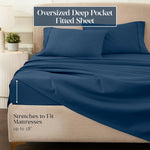 1200 Thread Count Egyptian Cotton Sateen Sheet Set - Egyptian Cotton Sheet Set by Superior Brand