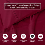 1200 Thread Count Egyptian Cotton Sateen Sheet Set - Egyptian Cotton Sheet Set by Superior Brand