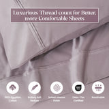 1200 Thread Count Egyptian Cotton Sateen Sheet Set - Egyptian Cotton Sheet Set by Superior Brand