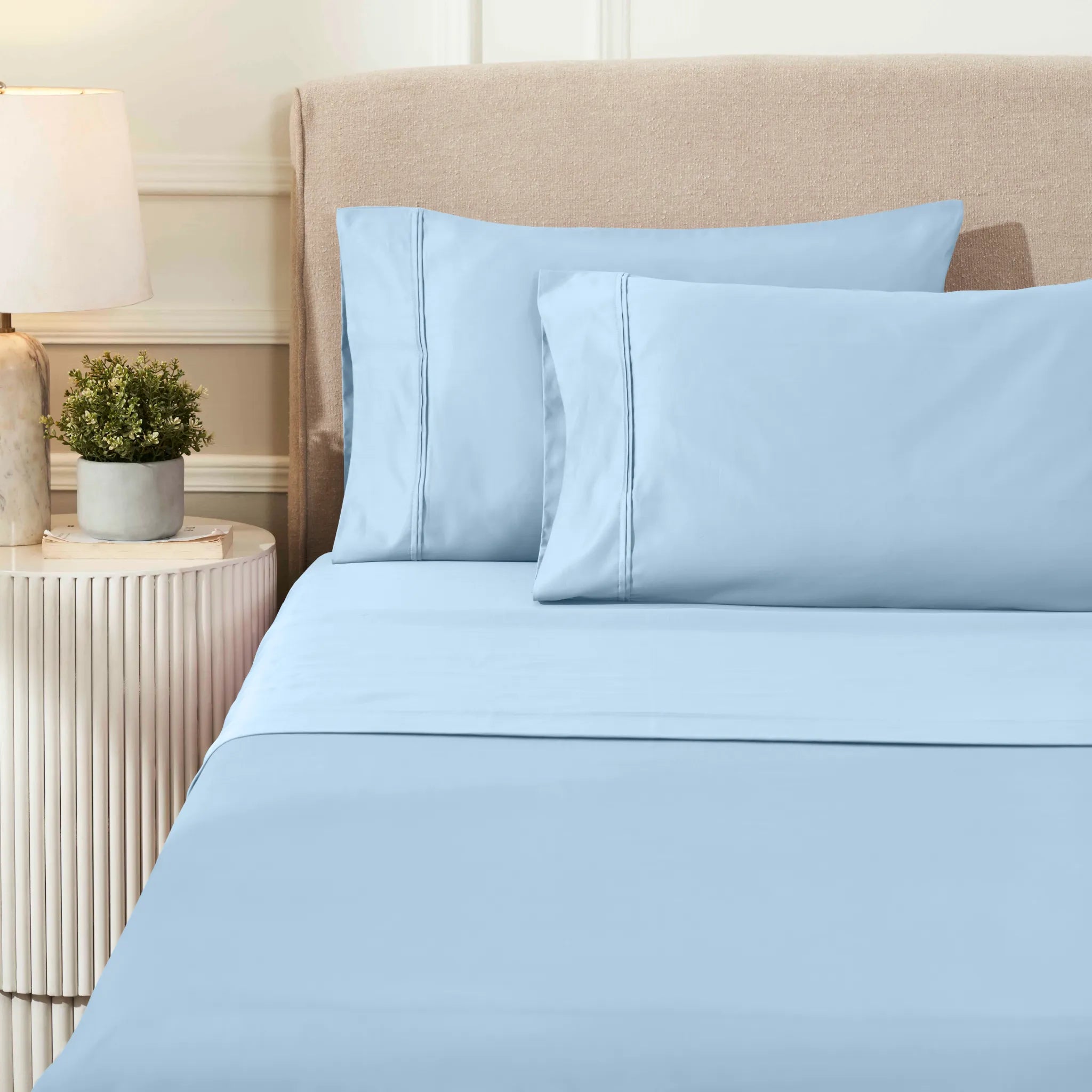 1200 Thread Count Egyptian Cotton Sateen Sheet Set - Egyptian Cotton Sheet Set by Superior Brand
