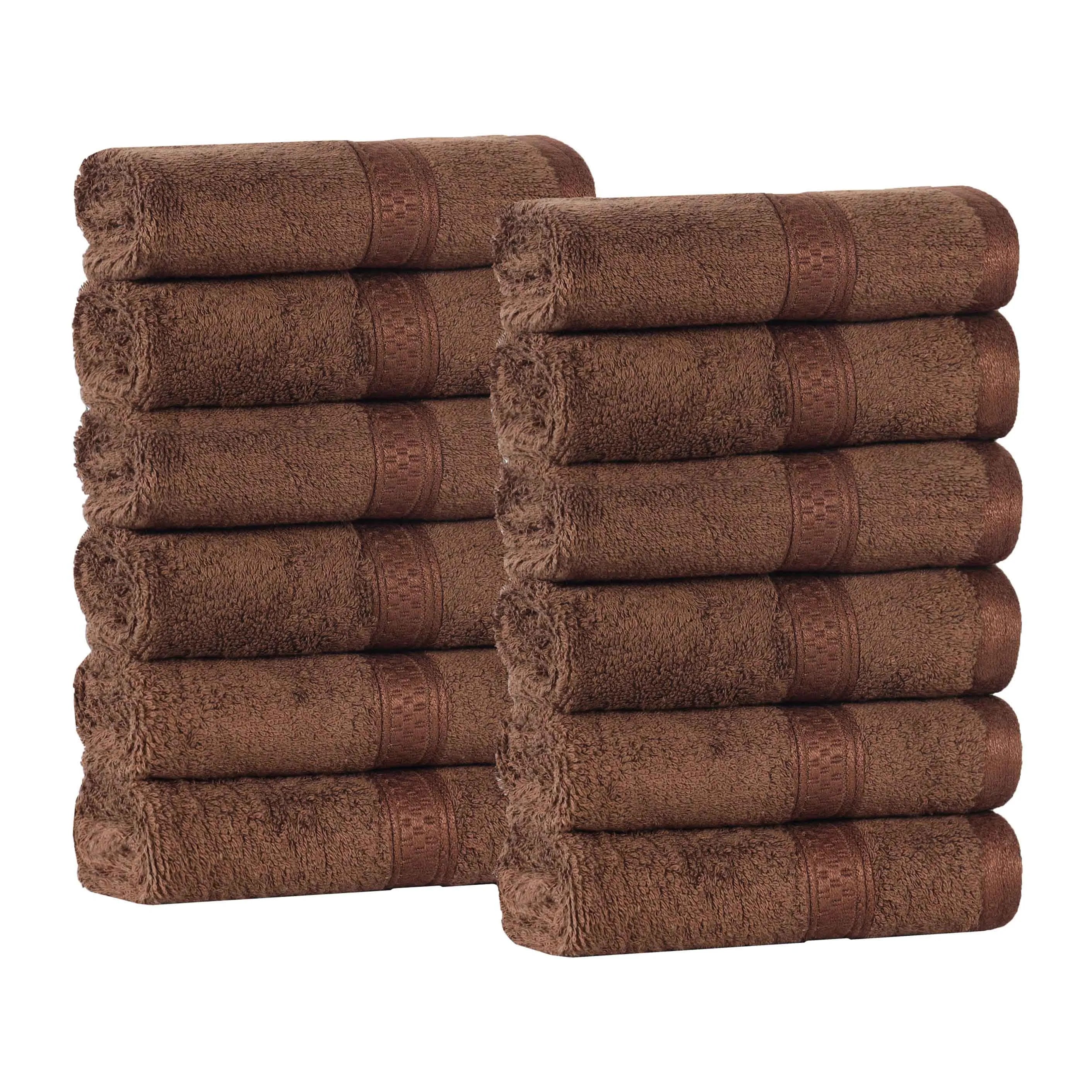 Rayon from Bamboo Ultra-Plush Assorted 12 Piece Face Towel Set - Face Towel by Superior Brand