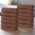 Napa Zero-Twist Cotton Waffle Face Towel Set 12 Piece - Towel Set by Superior Brand