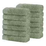 Rayon from Bamboo Eco-Friendly Solid Face Towel Washcloth Set of 12