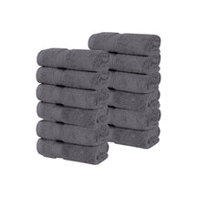 Zero Twist Cotton Ultra-Soft Absorbent Face Towel Washcloth - Grey