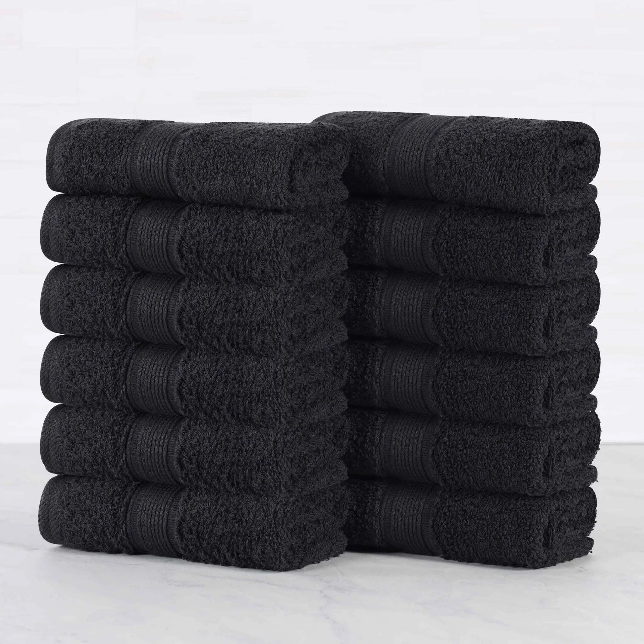 Oregon Organic Cotton Medium Weight Solid Face Towel, Set of 12 - Face Towel by Superior Brand