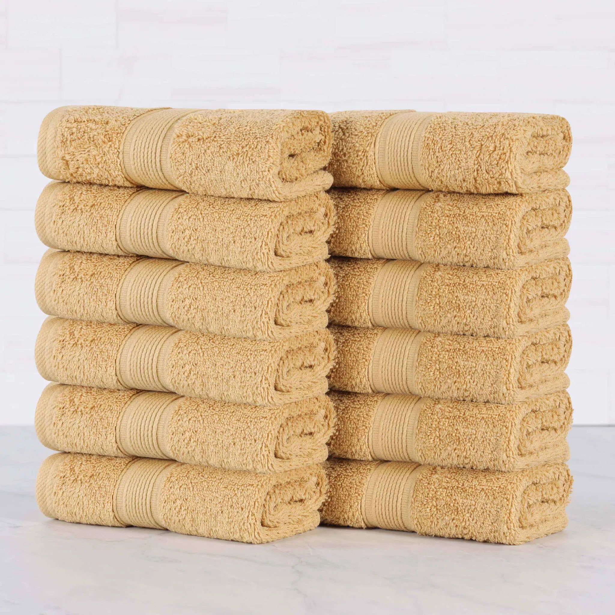 Oregon Organic Cotton Medium Weight Solid Face Towel, Set of 12 - Face Towel by Superior Brand