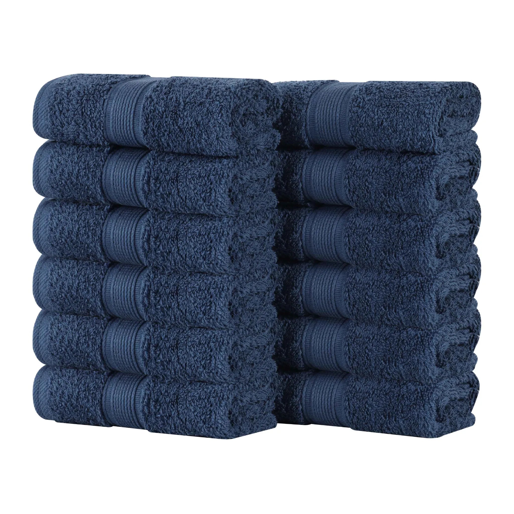 Oregon Organic Cotton Medium Weight Solid Face Towel, Set of 12 - Face Towel by Superior Brand