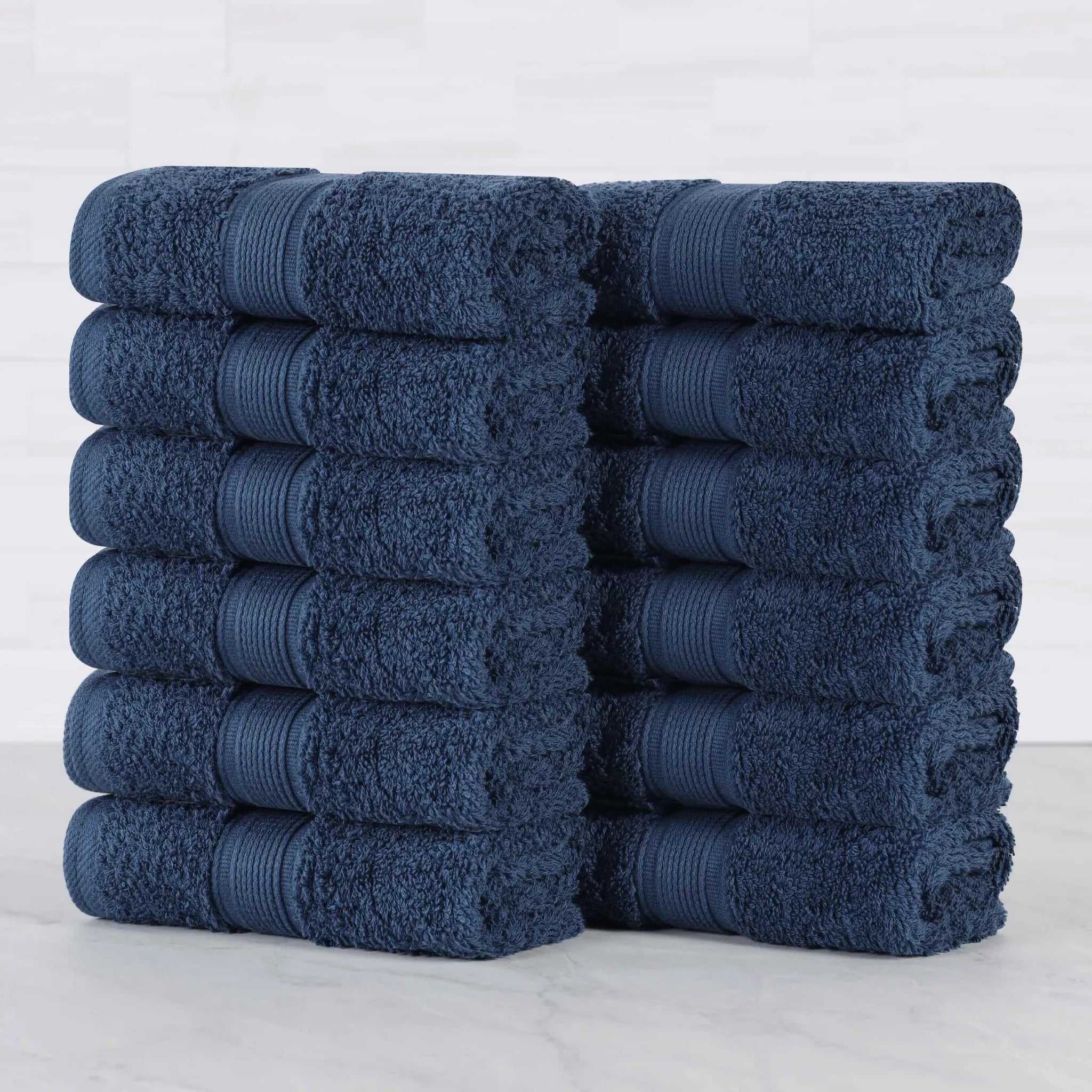 Oregon Organic Cotton Medium Weight Solid Face Towel, Set of 12 - Face Towel by Superior Brand