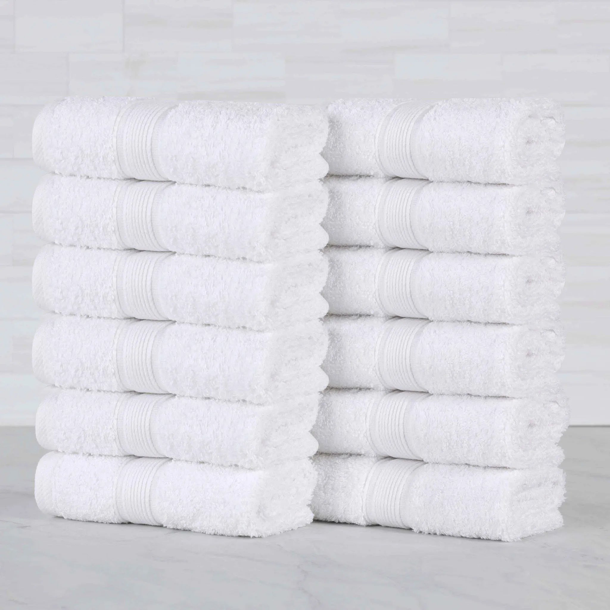 Oregon Organic Cotton Medium Weight Solid Face Towel, Set of 12 - Face Towel by Superior Brand