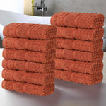 Napa Zero-Twist Cotton Waffle Face Towel Set 12 Piece - Towel Set by Superior Brand