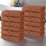 Napa Zero-Twist Cotton Waffle Face Towel Set 12 Piece