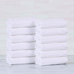 Soho Ribbed Cotton Absorbent Face Towel/Washcloth Set of 12 - Face Towel by Superior Brand