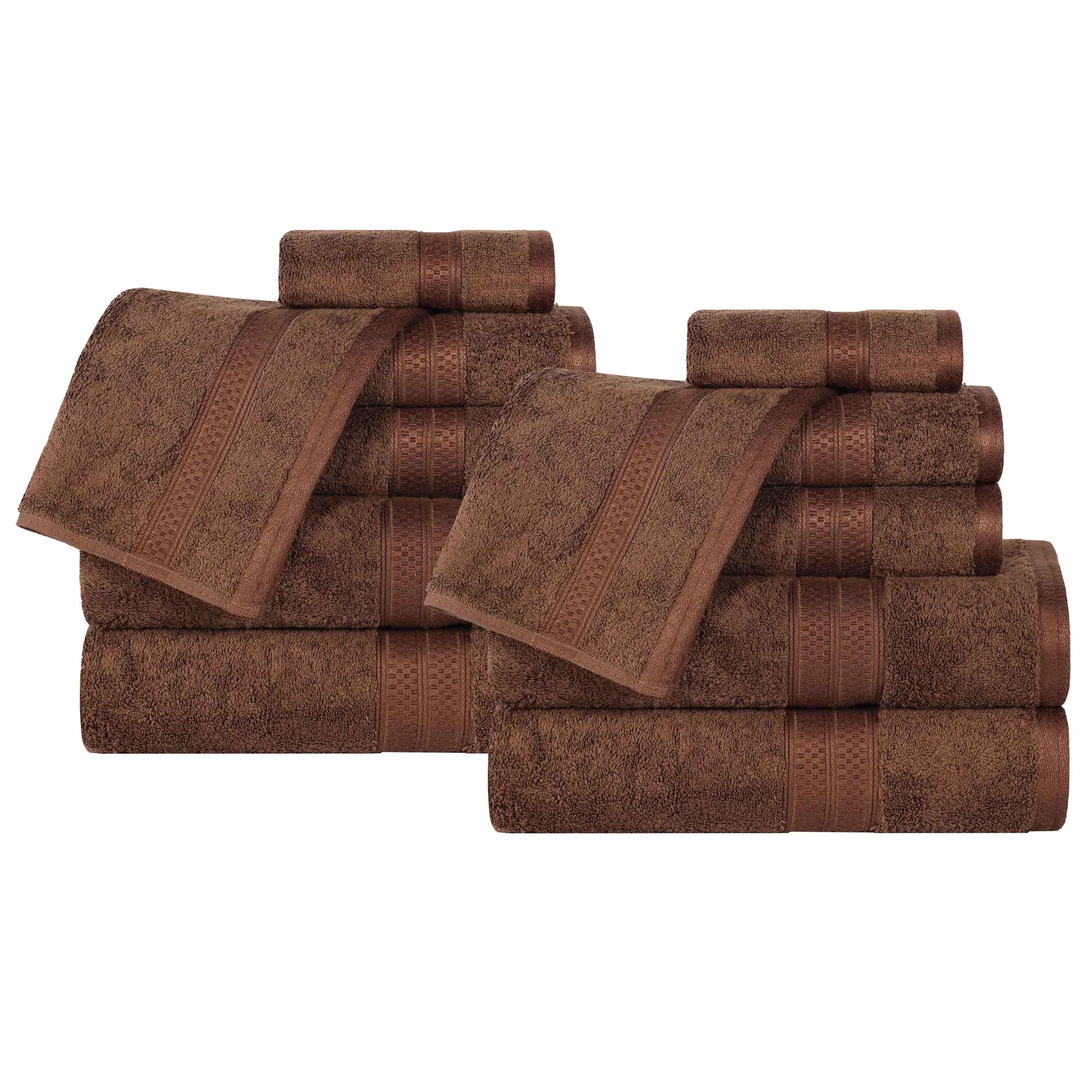 Ultra-Soft Rayon from Bamboo Cotton Blend Bath and Face Towel Set - Towel Set by Superior Brand