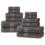 Eco-Friendly Ring-Spun Cotton 12-Piece Towel Set