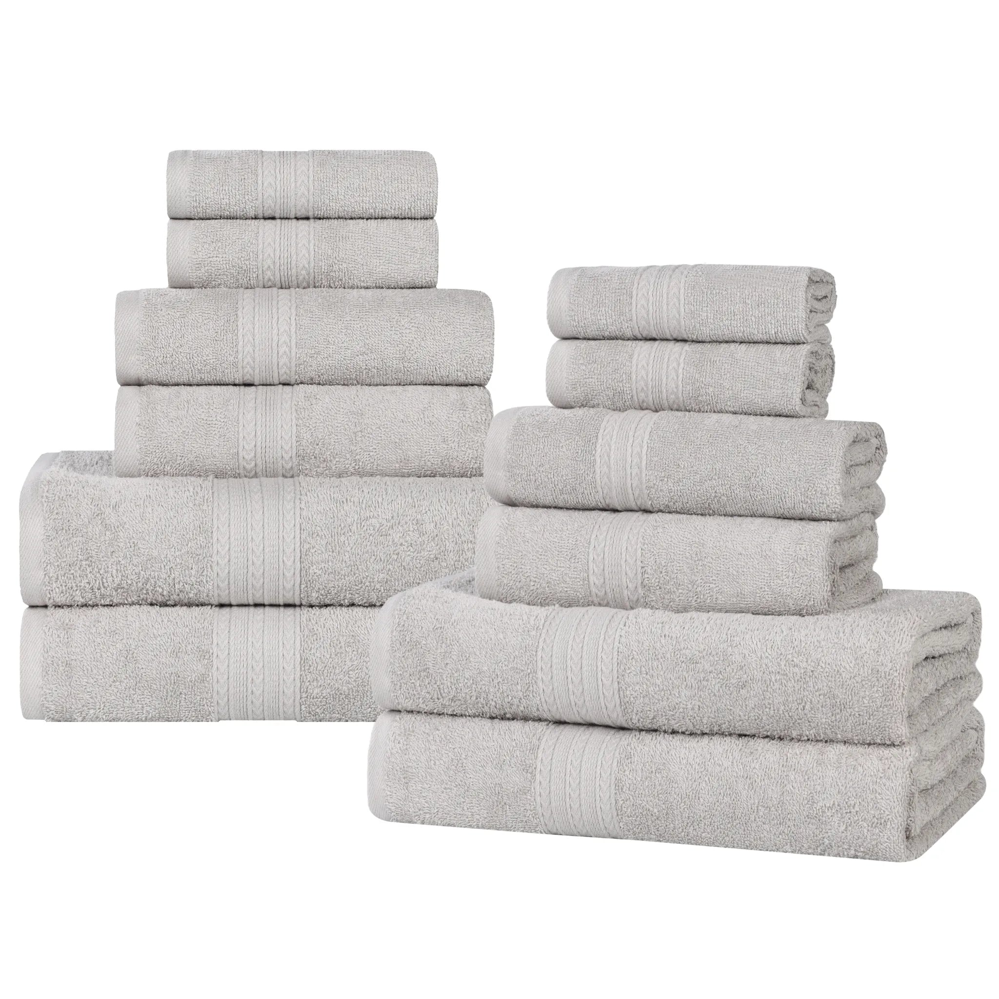 Eco-Friendly Ring-Spun Cotton 12-Piece Towel Set - Towel Set by Superior Brand