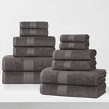 Eco-Friendly Ring-Spun Cotton 12-Piece Towel Set