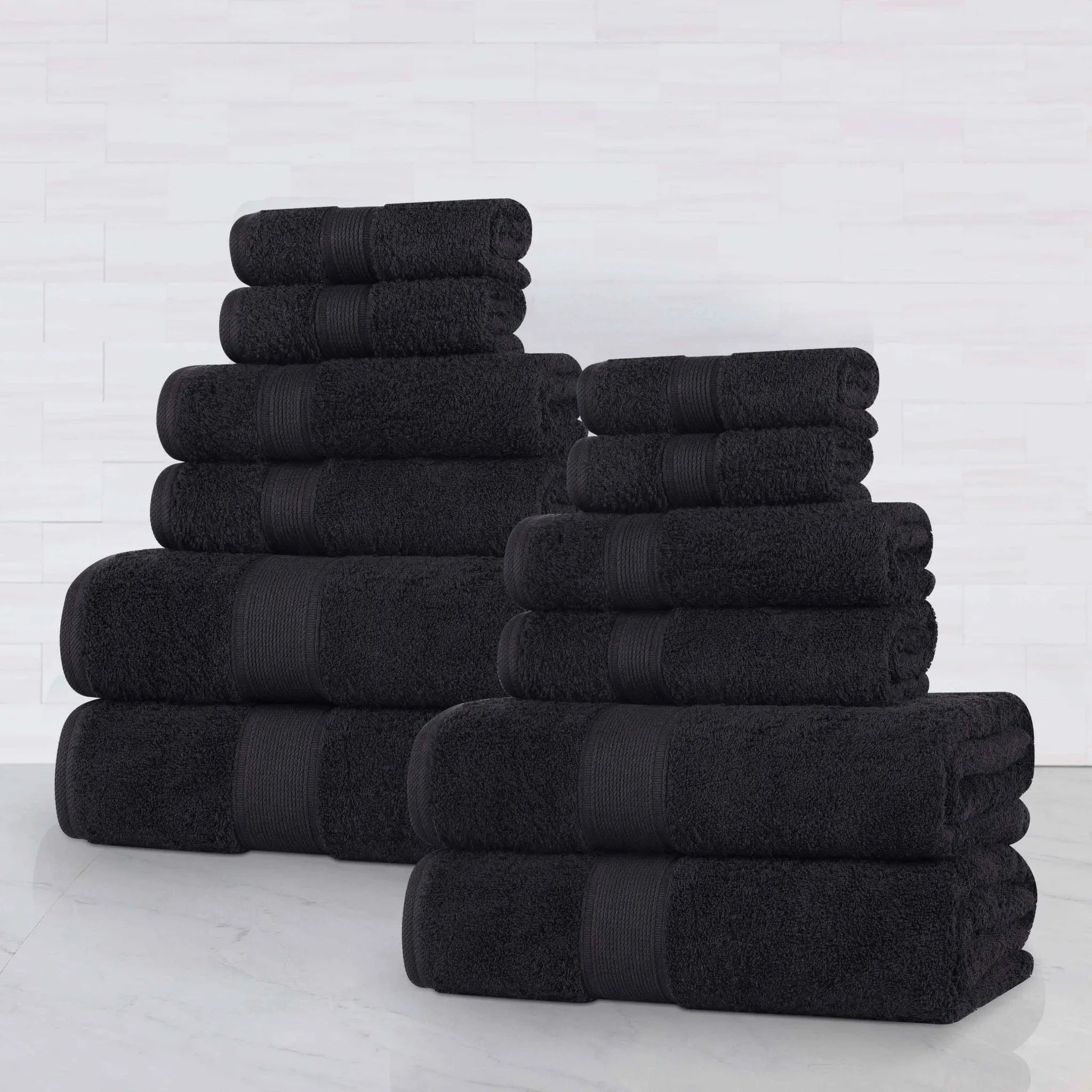 Oregon Organic Cotton Medium Weight Solid 12-Piece Towel Set - Towel Set by Superior Brand