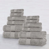 Oregon Organic Cotton Medium Weight Solid 12-Piece Towel Set