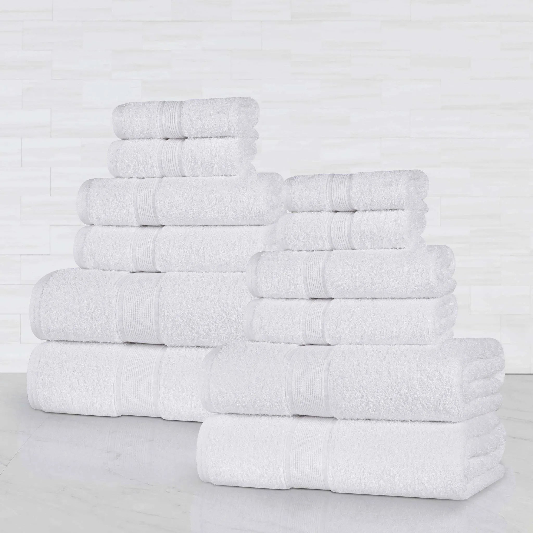 Oregon Organic Cotton Medium Weight Solid 12-Piece Towel Set - Towel Set by Superior Brand