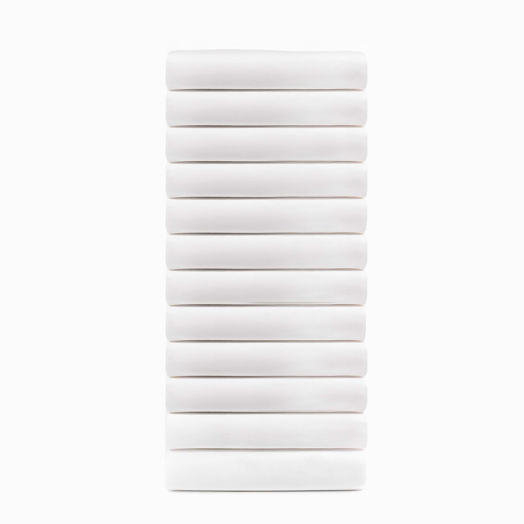 Cotton Blend Percale Hotel Quality Fitted Bed Sheets, Set of 3, 6, 12 - Fitted Sheet by Superior Brand