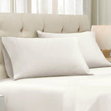 Egyptian Cotton 1500 Thread Count Pillowcases - Set of 2 - Embroidered Marrow Stitch Hem
