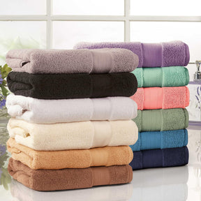 Superior Premium Turkish Cotton Assorted 12-Piece Towel Set - Dusty Aqua
