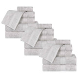 Rayon from Bamboo Cotton Blend Luxury Assorted 18 Piece Towel Set - Towel Set by Superior