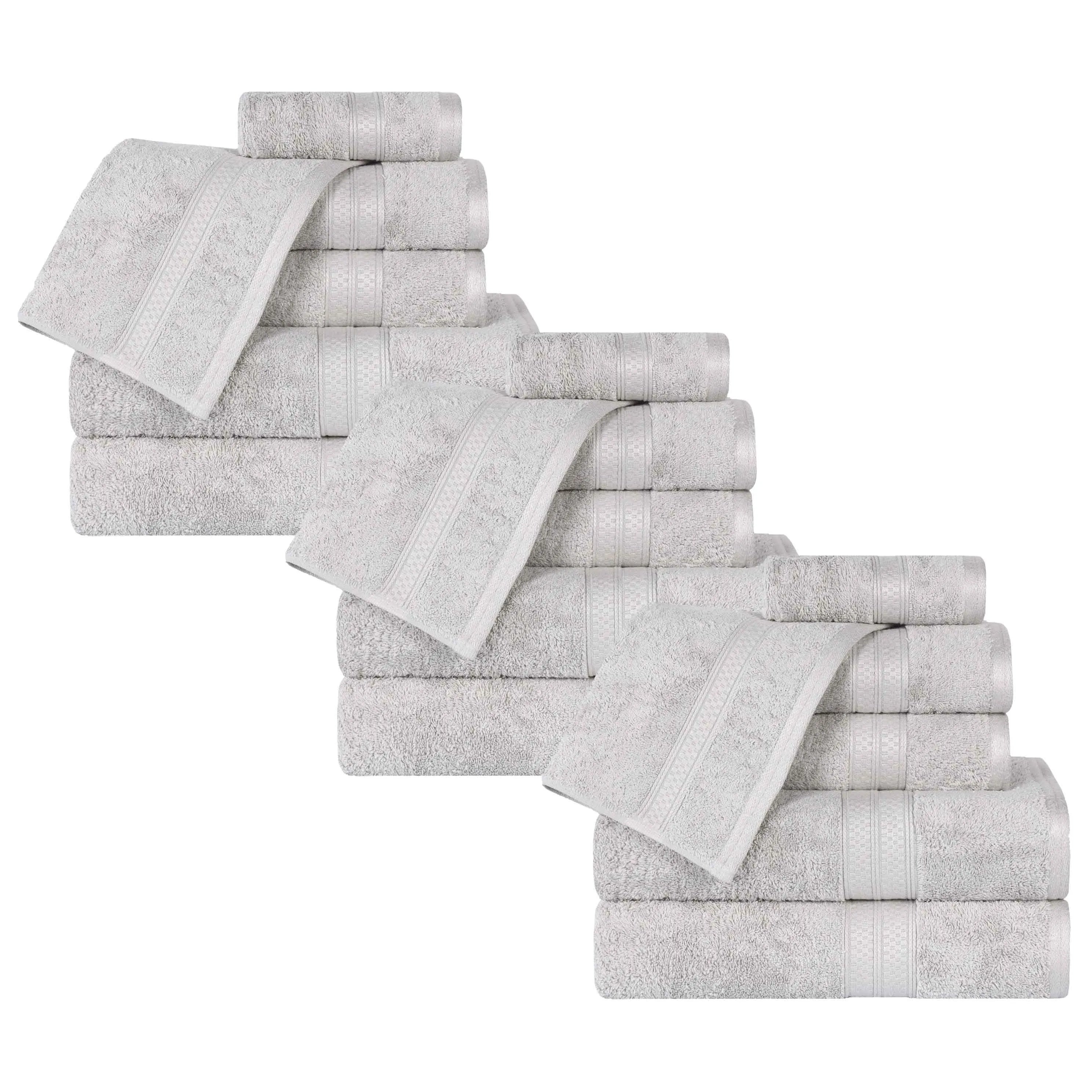 Rayon from Bamboo Cotton Blend Luxury Assorted 18 Piece Towel Set - Towel Set by Superior