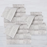 Rayon from Bamboo Cotton Blend Luxury Assorted 18 Piece Towel Set - Towel Set by Superior