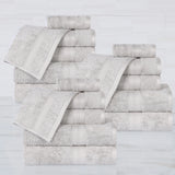 Rayon from Bamboo Cotton Blend Luxury Assorted 18 Piece Towel Set - Towel Set by Superior