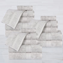 Rayon from Bamboo Cotton Blend Luxury Assorted 18 Piece Towel Set - Towel Set by Superior Brand