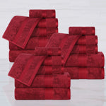 Rayon from Bamboo Cotton Blend Luxury Assorted 18 Piece Towel Set - Towel Set by Superior