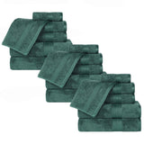 Rayon from Bamboo Cotton Blend Luxury Assorted 18 Piece Towel Set - Towel Set by Superior